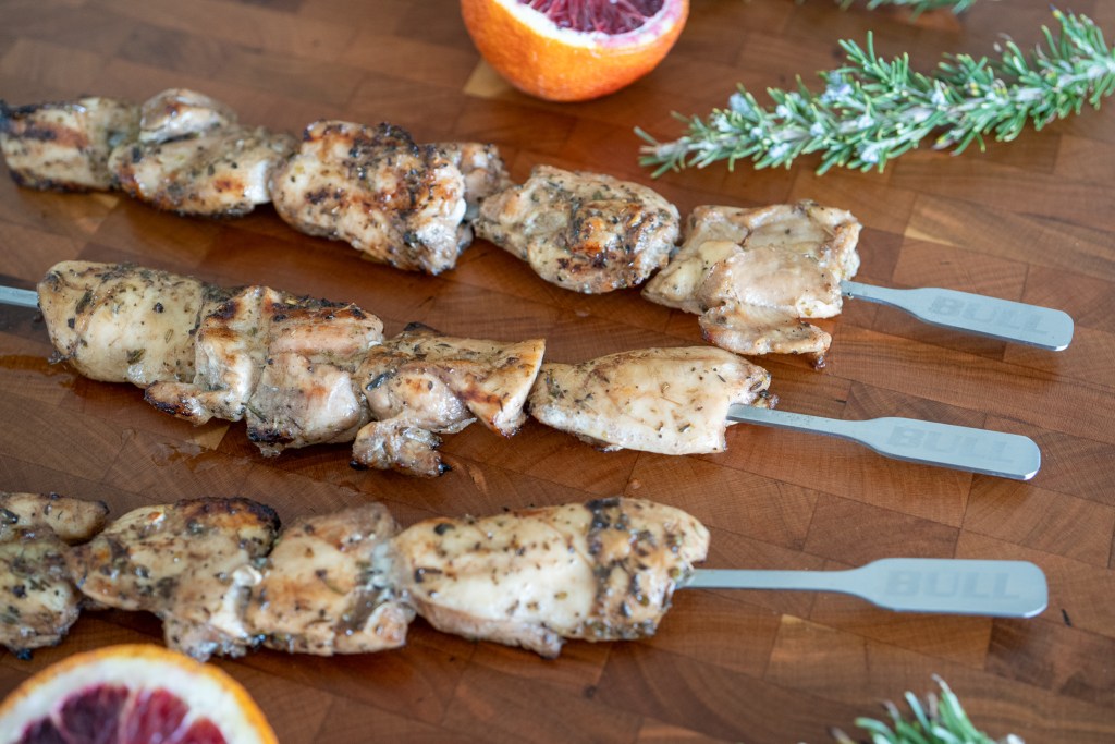 Balsamic Herb Chicken Skewers